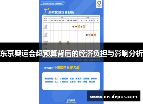东京奥运会超预算背后的经济负担与影响分析