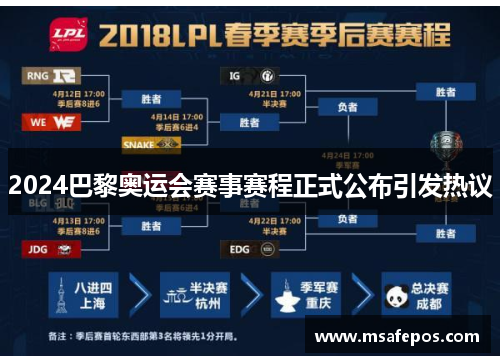 2024巴黎奥运会赛事赛程正式公布引发热议