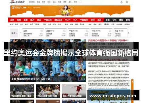 里约奥运会金牌榜揭示全球体育强国新格局